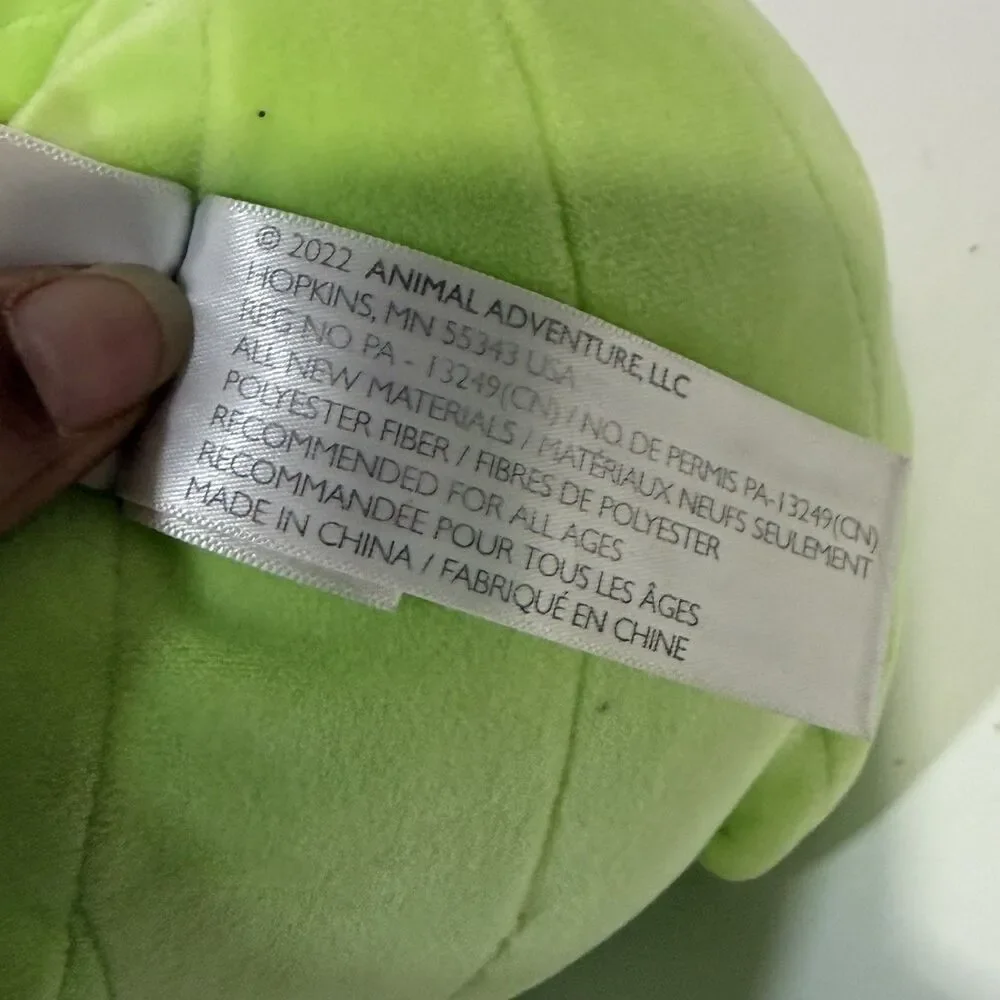 Animal Adventure Green Dinosaur Plush Green 7 Inch 2022 Stuffed Animal Toy